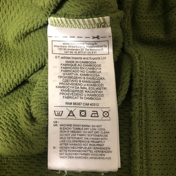 Adidas Hooded Sweatshirt Men's Sz Small ClimaWarm Pullover Kangaroo Pocket Green - Picture 9 of 12